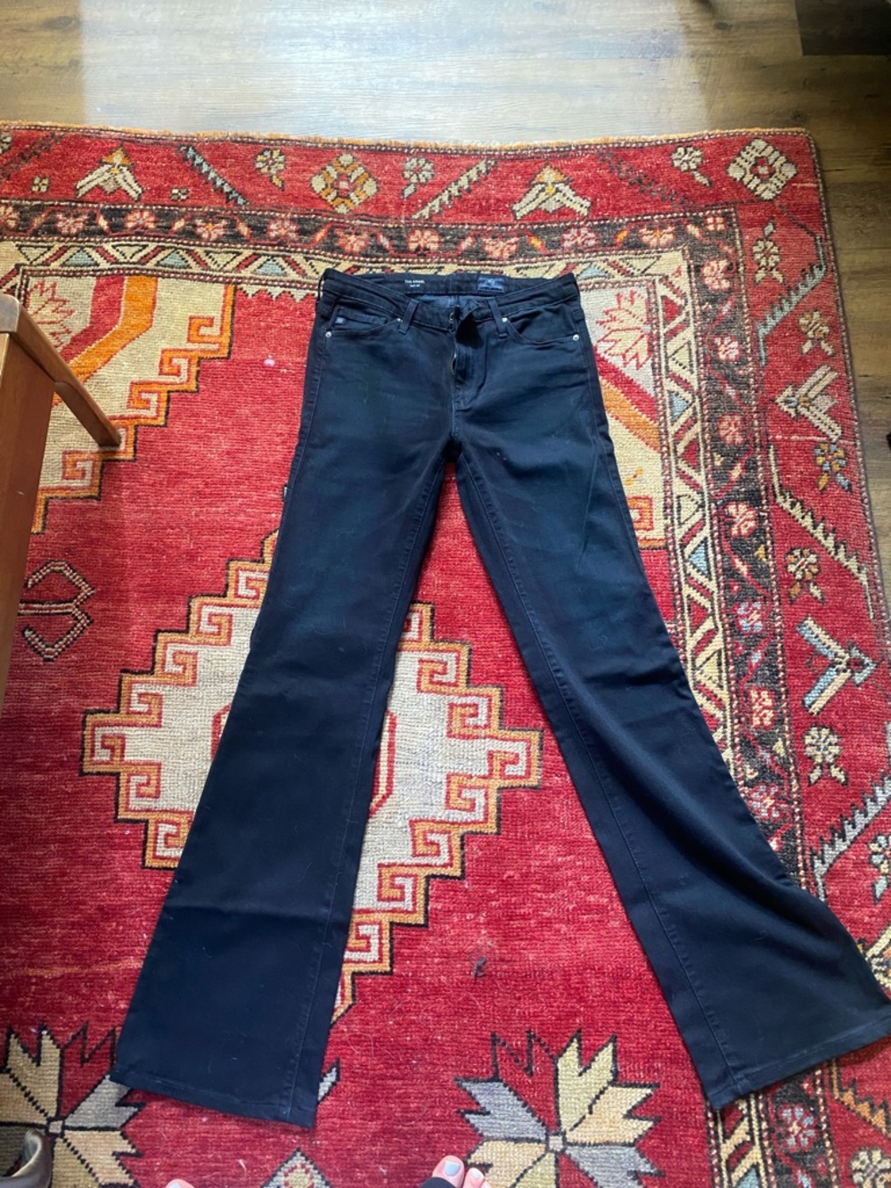 Ag Adriano Goldschmied Black Bootcut Jeans